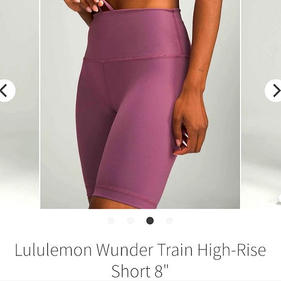 Lululemon Wunder Train Vintage Plum High Rise Sz 10 Shorts 8" Inseam - Picture 1 of 5
